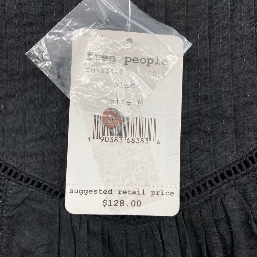 Free People Pavlo embroidered babydoll dress blk - Picture 7 of 13
